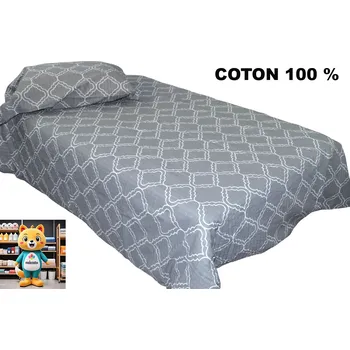 Povlečení Krepové povlečení na zip, barva Šedá, 140x200 cm