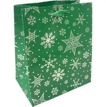 Dárková taška Šperky4U Vánoční dárková taška - zelená - KR0411-Z