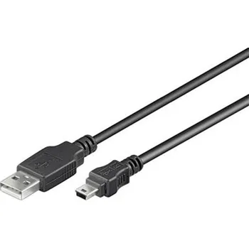 Datový kabel OEM Kabel PremiumCord USB 2.0 - Mini USB 5pin M/M 1m, černý KU2M1A