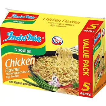 IndoMie Nudle s Kuřecí příchutí, Balení 5 X 70 g