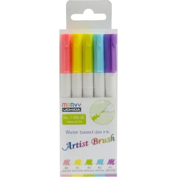 Marvy Uchida Artist Brush 1100-5E set NATURAL
