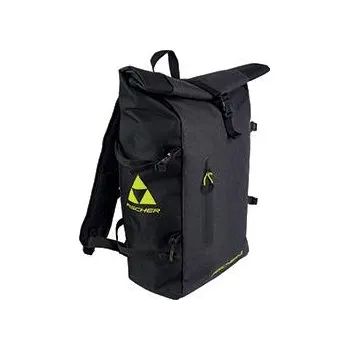 Sportovní taška Fischer Rolltop backpack S24 batoh 53x31x19cm, černo-šedo-žlutá + DÁREK