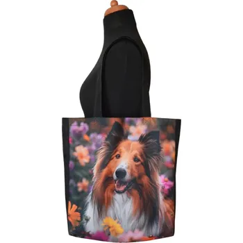 Šatoli.cz Pevná nákupní taška z kočárkoviny Pejsek