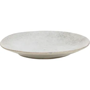 Talíř Béžovo-šedý rustikální jídelní talíř Valence Dusty Stone - Ø 27*3 cm