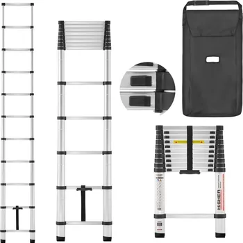Žebřík Higher teleskopický žebřík 260cm + taška ML-1026P
