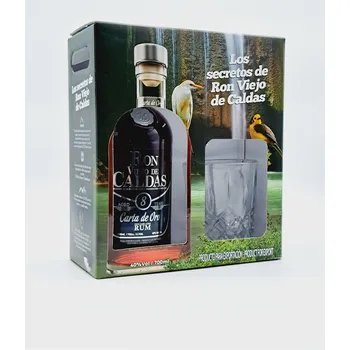 Rum Caldas de Viejo 8y Carta de Oro 0,7l 40% (dárkové balení sklenička)
