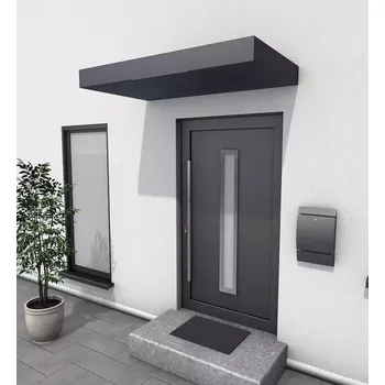 Stříška nad vchodové dveře Vchodová stříška Guttavordach BS LED strip - 200 x 90 - antracit matný