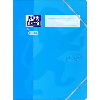 Desky tříchlopňové Oxford Soft touch A3 modré