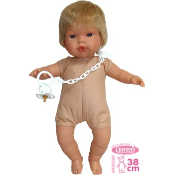 Panenka Realistická panenka Llorens Sasha se zvuky a měkkým tělem - 38 cm