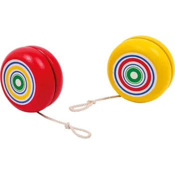 Jojo Dřevěné JOJO spirála 1 ks červená