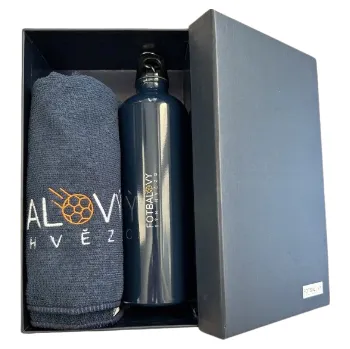 Dárková krabička Dárková sada sportovní láhev a ručník