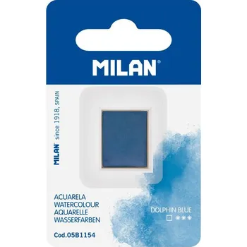 Výtvarná barva Akvarelová barva MILAN DOLPHIN BLUE náplň