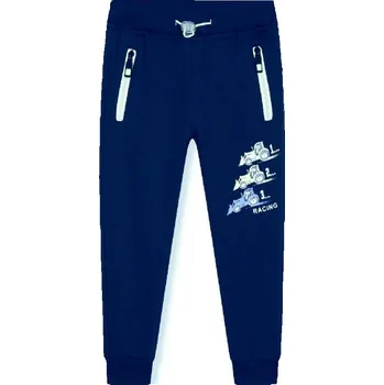 ZATEPLENÉ DĚTSKÉ TEPLÁKY S TRAKTOREM BF Barva: Petrolejová, Velikost: 104