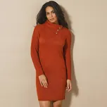 Úpletové šaty s copánkovým vzorem oranžová 42/44