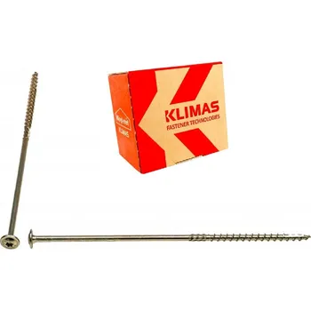 Vrut KLIMAS Wkret-met WKCP Ø6 mm TX-30 konstrukční vrut do dřeva s talířovou hlavou 280 mm - 100 ks