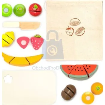 Dřevěná hračka Sada krájení ovoce, UMU Toys 22 dílů, balení 1 bal