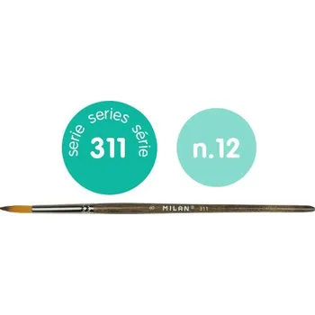 Umělecký štětec MILAN 80472 ŠTĚTEC 311 Č.12.KULATÝ