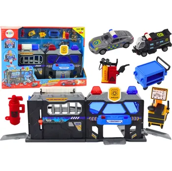 Rozkládací policejní stanice se světly a zvuky