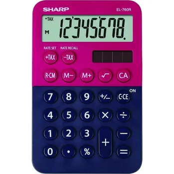 Kalkulačka Kalkulátor Sharp EL-760RBRB červený