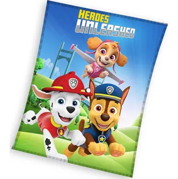 Dětská deka Carbotex Tlapková Patrola dětská deka 150 x 200 cm