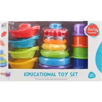 Vzdělávací sada hraček 3v1 pro miminka