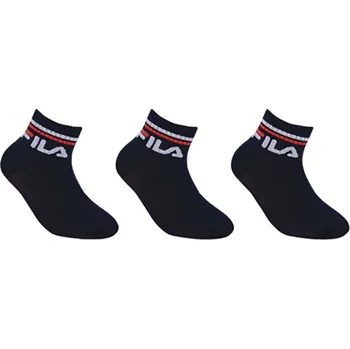 Dětské ponožky FILA Quarter 3-pack navy 31-34