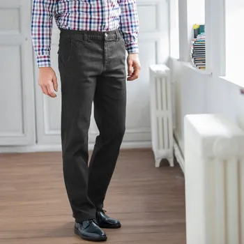 Dámské džíny Džíny, klasický střih a pružný pas černá 52