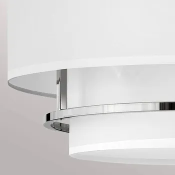 HINKLEY Závěsné svítidlo Graham Duo Mount 4 světla Ø 58,4 cm leštěný nikl leštěný nikl, bílá 4 x 40 W - Doprava zdarma