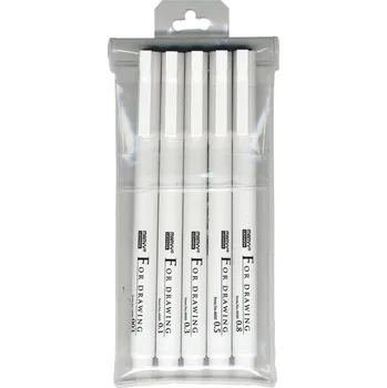 Sada 5 ks popisovačů liner For Drawing Marvy 4600 černé