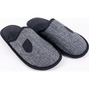 Dětská treková obuv Pánské pantofle OKL-0107F-3400 Černá s šedou - Yoclub černá s šedou 40-41