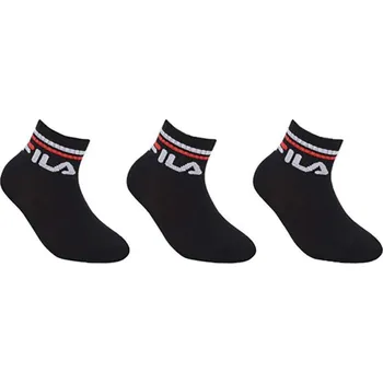 Dětské ponožky FILA Quarter 3-pack black 27-30
