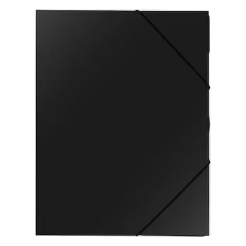 Mapa tříklopá neprůhledná černá