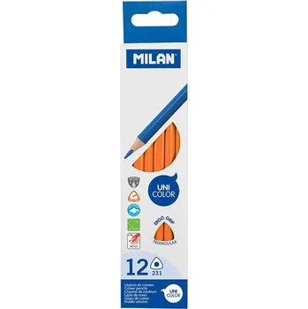 Kresba Pastelky trojhranné MILAN 231 oranžové 12 ks