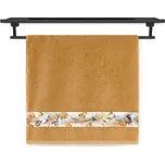 Froté osuška 70x140 NORA TISK 450g Čtvero roční období PODZIM okr