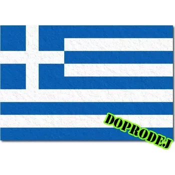Vlajka Řecká tištěná vlaječka filc 6 x 4 cm - 1 ks