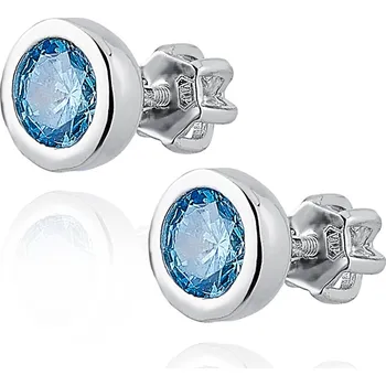 Náušnice NUBIS® Stříbrné šroubovací náušnice - NB-3565-05