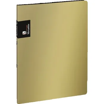 Pořadač dvoukroužkový Metallic A4 zlatý