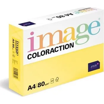 Barevný papír Barevný papír Image Coloraction A4 80g pastelově žlutá 500 ks