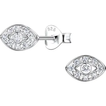 Náušnice Stříbrné náušnice Evil Eye Ag 925/1000