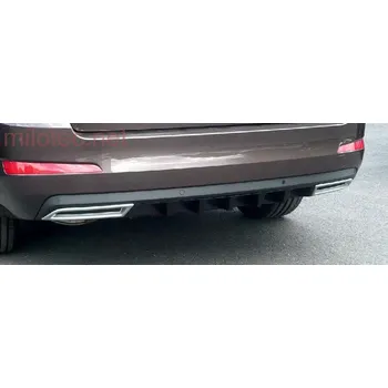 Tuning Atrapa výfuku - ABS-stříbrný matný, Škoda Octavia III./ Facelift, r.v.2013/2017 (3 686 15)