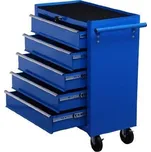 Dílenský vozík na nářadí s 5 zásuvkami | modrý