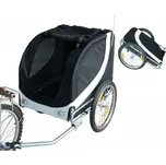 Přívěsný vozík za kolo pro psa | bílo-černý