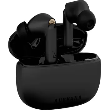 Sluchátka Creative Aurvana Ace špuntová sluchátka (In Ear) Bluetooth® černá odolné vůči potu, voděodolná, Indikátor nabití, vč. nabíjecí a dokovací stanice
