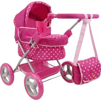 Kočárek pro panenku Five O Nine Crew Kočárek pro panenky s taškou - Puntík