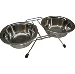 Magnum Dog Food Nerezové misky ve stojánku 2x0,45l
