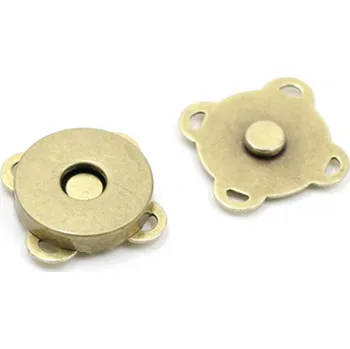 Pro Háčkování Magnetické zapínání 18 mm, staromosaz