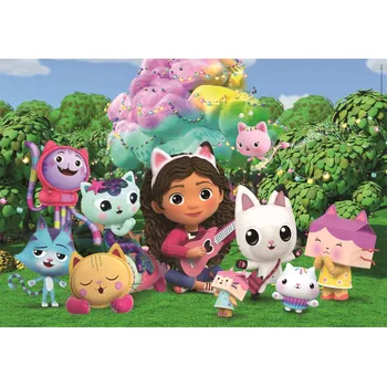 Puzzle CLEMENTONI Gábinin kouzelný domek: Na zahradě MAXI 24 dílků