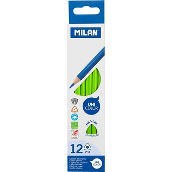 Pastelka Pastelky trojhranné MILAN 231 světlé zelené 12 ks