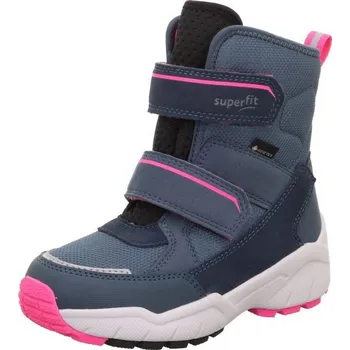 Dívčí zimní obuv Dívčí sněhule CULUSUK 2.0 Bleu/Pink Gore-Tex, Superfit , 1-009173-8010, modrá - 27