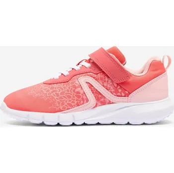 Dětská běžecká obuv DECATHLON Dětské boty na suchý zip Soft 140 32 RŮŽOVÁ